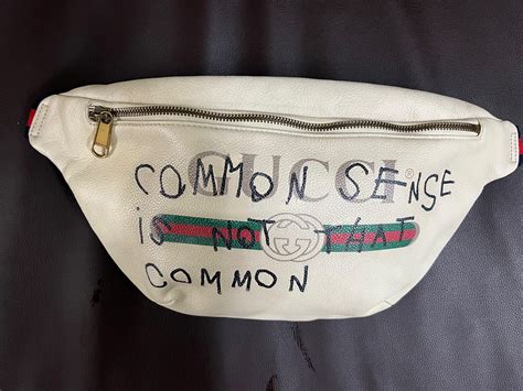 gucci common sense is not that common bag|Gucci slogans artist.